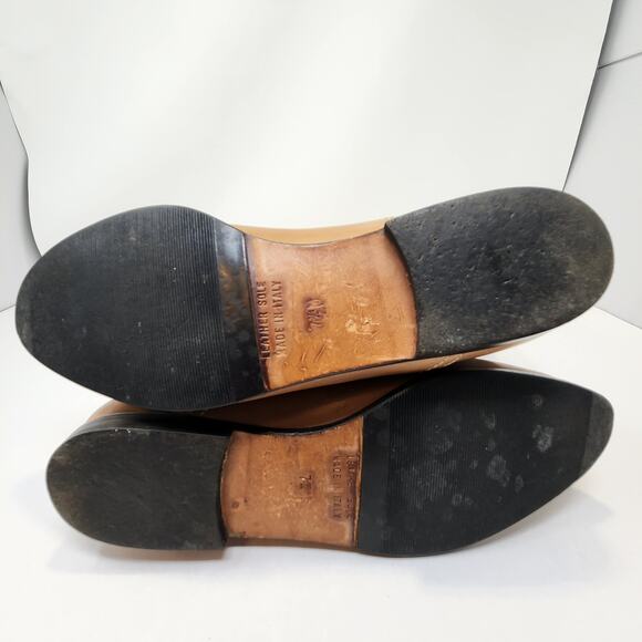 Golo Brown Leather Kilim Knee High Riding Boots Women Size 7 M Vintage Flats - Picture 8 of 9